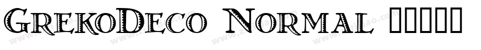 GrekoDeco Normal字体转换